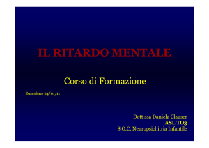 il ritardo mentale - Liceo Norberto Rosa
