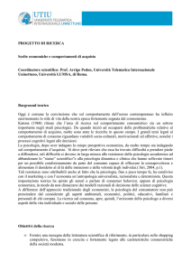 Scelte economiche e comportamenti di acquisto NV