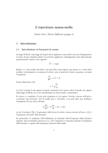 L`esperienza massa
