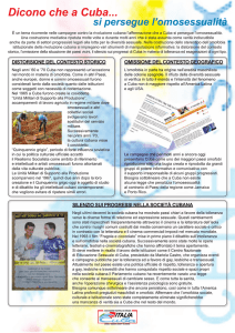 Dicono che a Cuba... si persegue l`omosessualità - Italia-Cuba