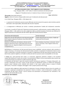 Incarico Trattamento Dati - Musti
