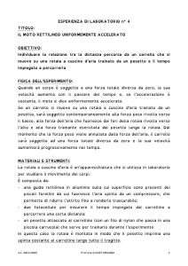 IL MOTO RETTILINEO UNIFORMEMENTE