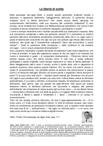 La libertà di scelta – Viktor Frankel