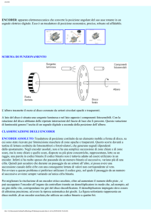 ENCODER: apparato elettromeccanico che converte la posizione