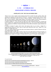 Esopianeta più piccolo di Mercurio