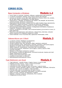 C0RSO ECDL Modulo 1,2 Modulo 3 Modulo 4