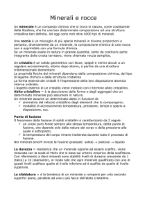 Minerali e rocce - Io Studio al Fermi