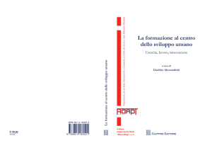 La formazione al centro dello sviluppo umano