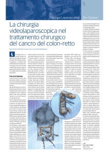 La chirurgia videolaparoscopica nel trattamento chirurgico del