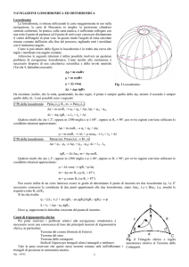 Navigazione Lossodromica ed ortodromica