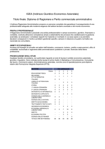 IGEA (Indirizzo Giuridico Economico Aziendale) Titolo finale