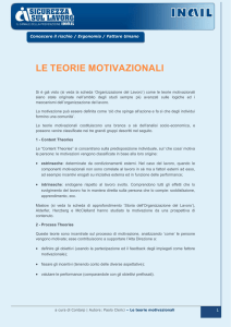 le teorie motivazionali