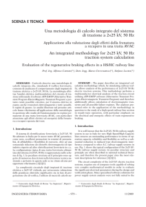 Una metodologia di calcolo integrato del sistema di trazione a 2×25