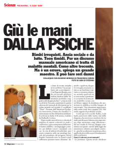 Bimbi irrequieti. Ansia sociale e da lutto. Teen timidi