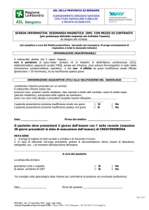 Il paziente deve presentarsi il giorno dell`esame con l - ASST-PG23