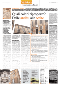 Quali colori riproporre? Dalle analisi alle scelte - Arch