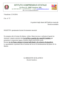 27 spostamento lezioni di strumento