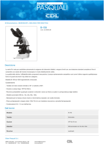 Descrizione Dati tecnici