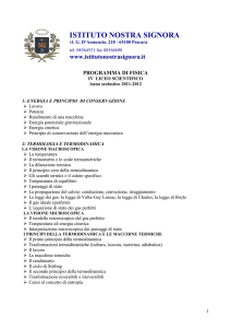IV liceo scientifico - programma di fisica