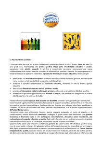 Politiche per lo sport