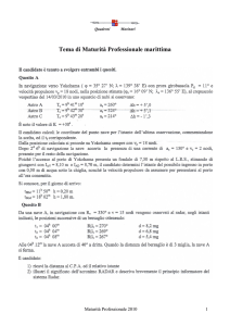 Tema di Maturità Professionale marittima