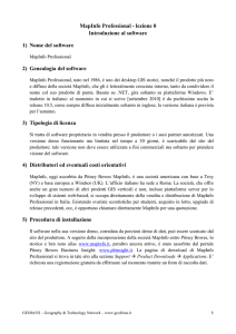 MapInfo Professional - lezione 0 Introduzione al software 1) Nome