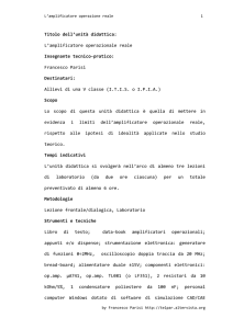 L`amplificatore operazionale reale - TelPar