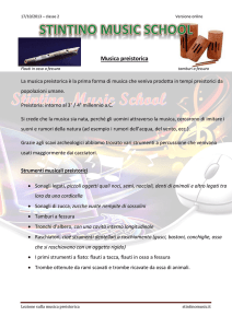 Musica preistorica - Stintino Music School