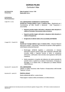 Palma Giorgia - Autorità per l`energia elettrica e il gas