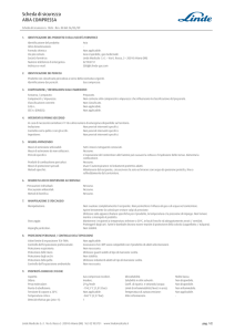 Scheda di sicurezza ARIA COMPRESSA