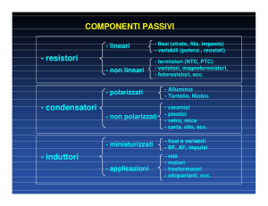 resistori - condensatori - induttori