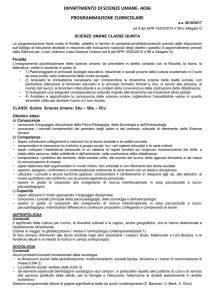 DIPARTIMENTO DI SCIENZE UMANE