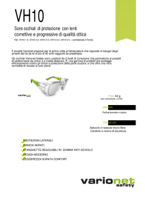 Sono occhiali di protezione con lenti correttive e
