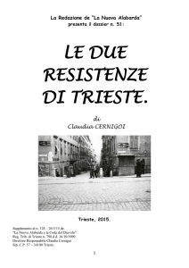 le due resistenze di trieste.