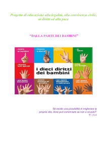 Progetto di educazione alla legalità, alla convivenza civile, ai diritti