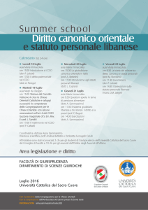 Loca DIRITTO CANONICO