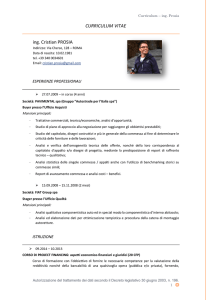 CURRICULUM VITAE ing. Cristian PROSIA