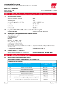Scheda Dati di Sicurezza: Iodio