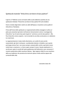 Spettacolo teatrale “Arlecchino servitore di due padroni”