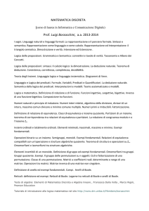 MATEMATICA DISCRETA Prof. Luigi Borzacchini, a.a. 2013-2014