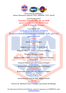 LEGALITÀ E GIUSTIZIA Responsabilità ed impegno sociale delle
