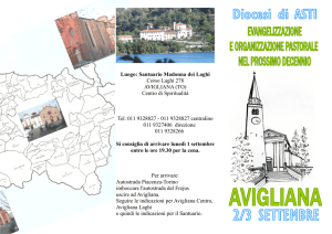 Luogo: Santuario Madonna dei Laghi Corso Laghi 278 AVIGLIANA