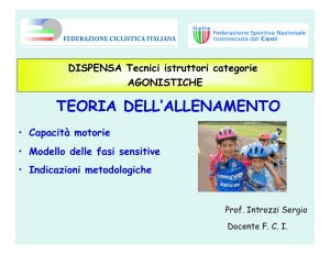 Le capacità motorie - Federciclismo Lombardia