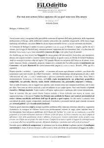 Pur mai non sentesi felice appieno chi su quel seno non