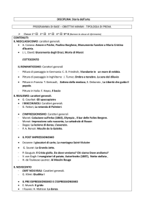 DISCIPLINA: Storia dell`arte PROGRAMMA DI BASE – OBIETTIVI