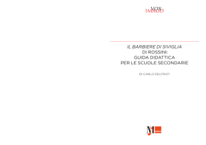 il barbiere di siviglia di rossini: guida didattica per le scuole