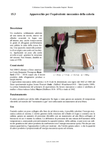 15.3 Apparecchio per l`equivalente meccanico della