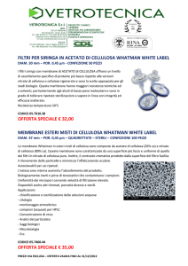 filtri per siringa in acetato di cellulosa whatman white
