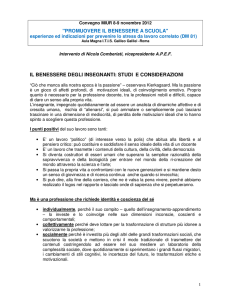 il benessere degli insegnanti: studi e considerazioni