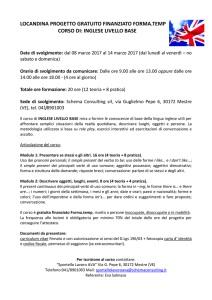 locandina progetto gratuito finanziato forma.temp corso di: inglese